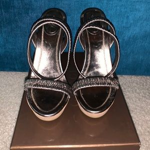 Gucci Pewter Sandal
